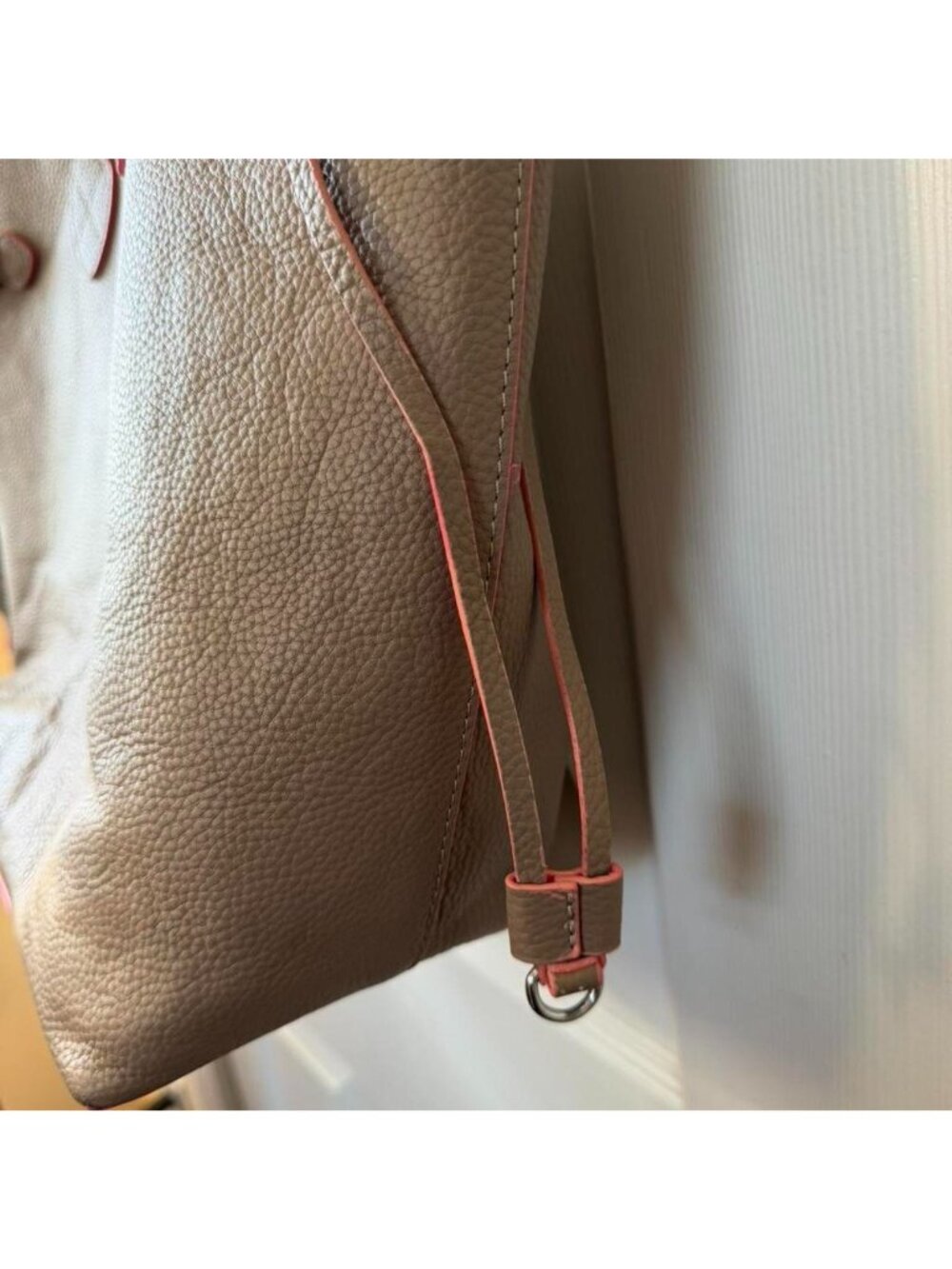 Lodis Brown Leather Tote Bag - Picture 3 of 8
